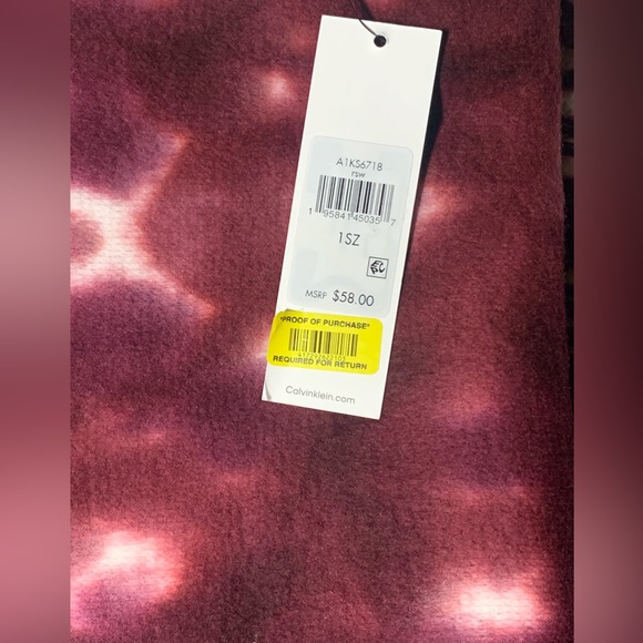 Calvin Klein Fringe Scarf - Picture 7 of 7